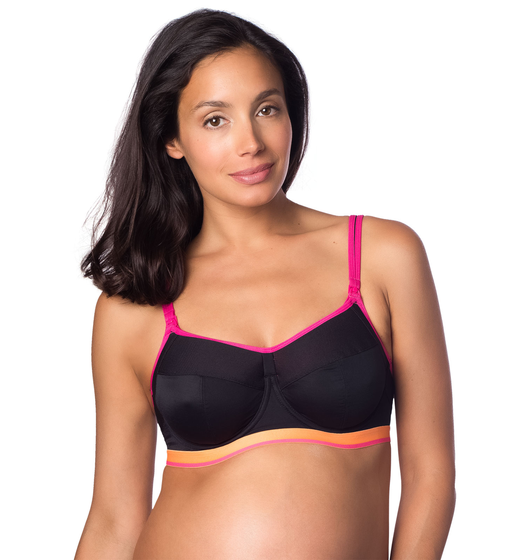 Activate Nursing Sports bra (Black) by Hot Milk