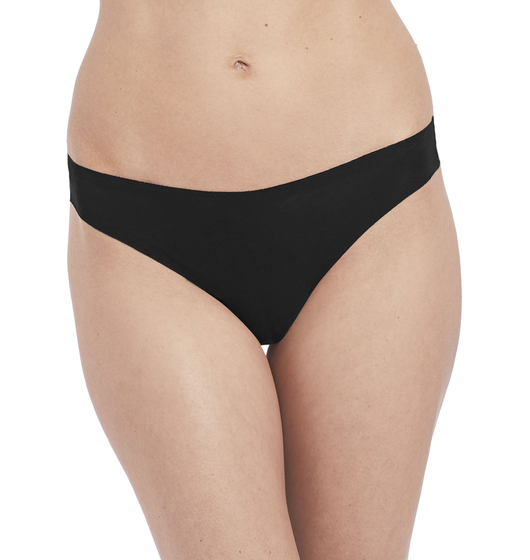 Beyond Naked Cotton Thong (Black) by Wacoal