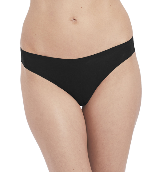 Beyond Naked Cotton Thong (Black) by Wacoal