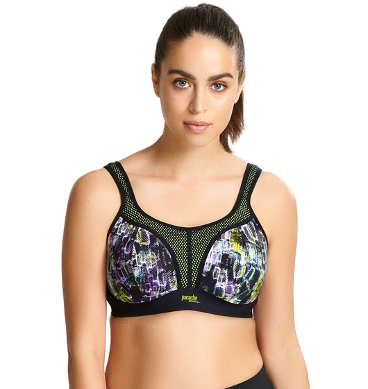 Panache Non-wired Sports Bra (Neon Reptile) by Panache