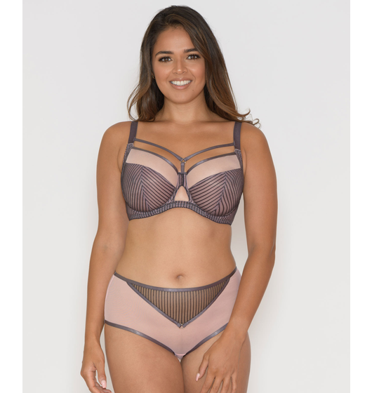 Victory Pin Up (Grey and Pink) by Curvy Kate