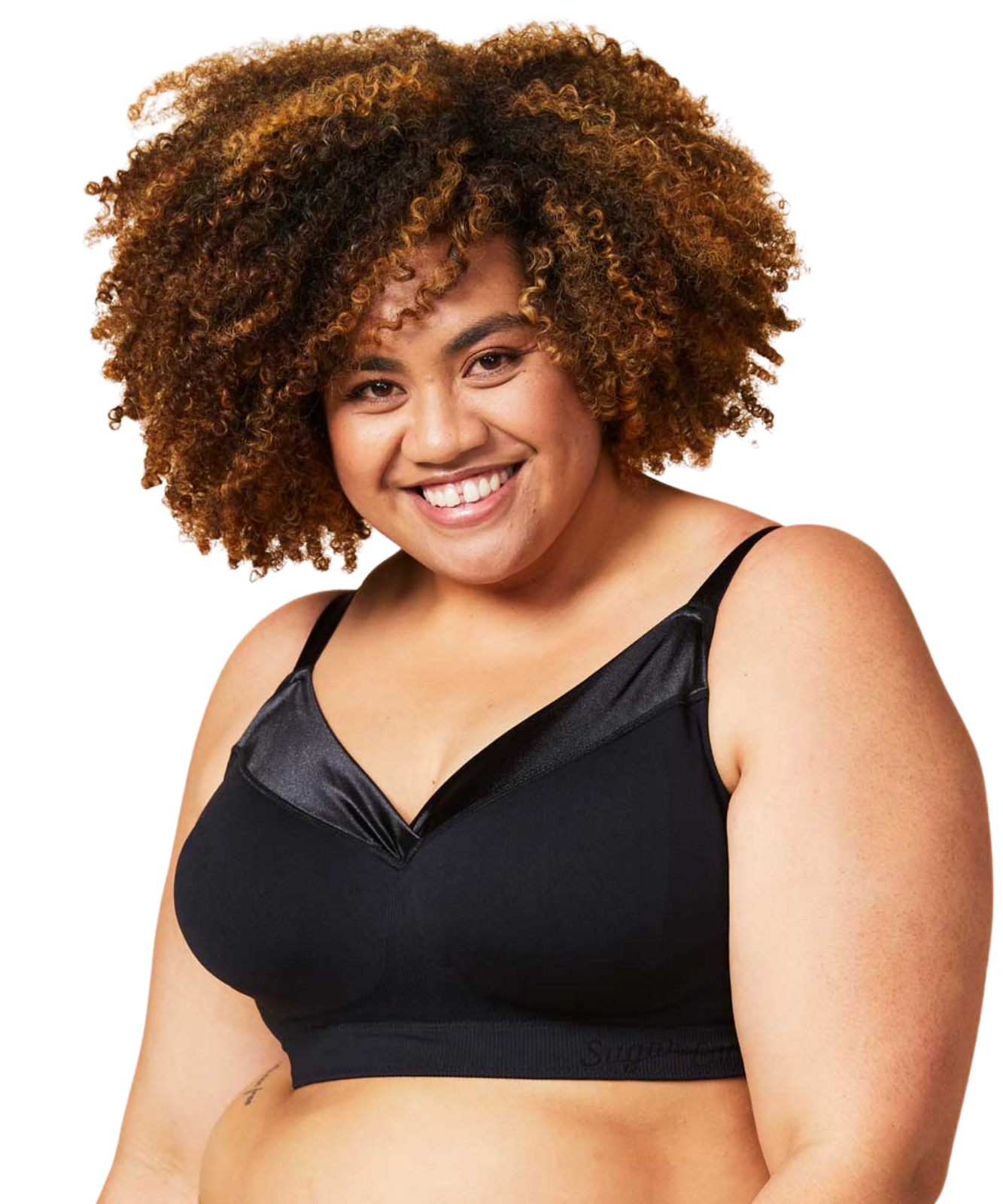 Sugar Candy Posh Bralette (Black) by Cake - Non-Underwired bras