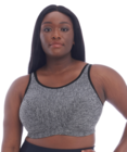 Non Wired Sports Bra (Pewter Heather) by Goddess