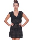 Sundance Crossover Dress (Black) by Freya