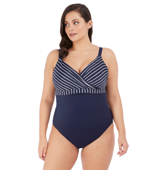 Plain Sailing Non Wired Swimsuit (Midnight Stripe) by Elomi
