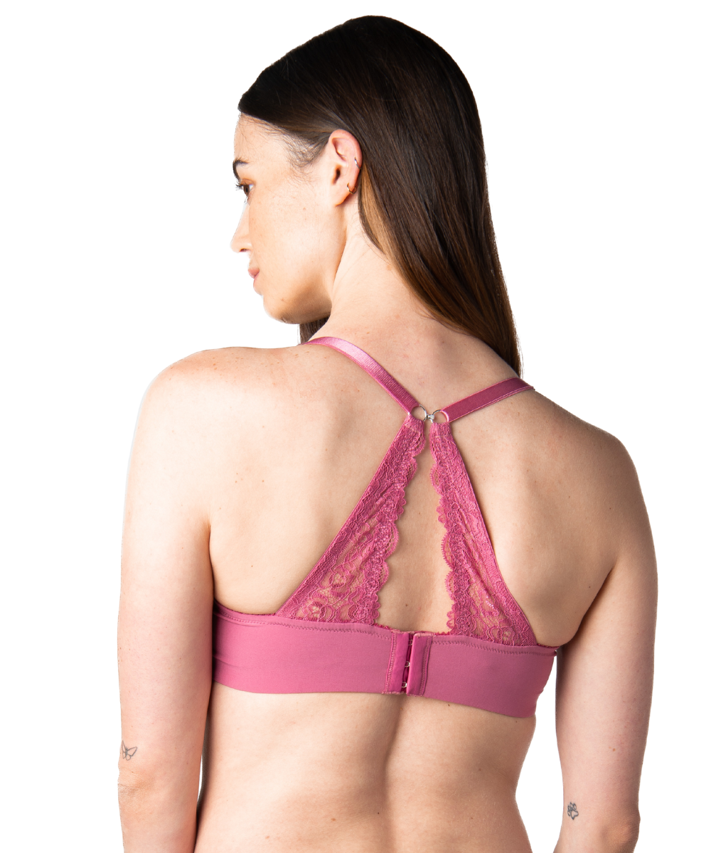 Temptation Flexi-wire Nursing bra Rose by Hotmilk