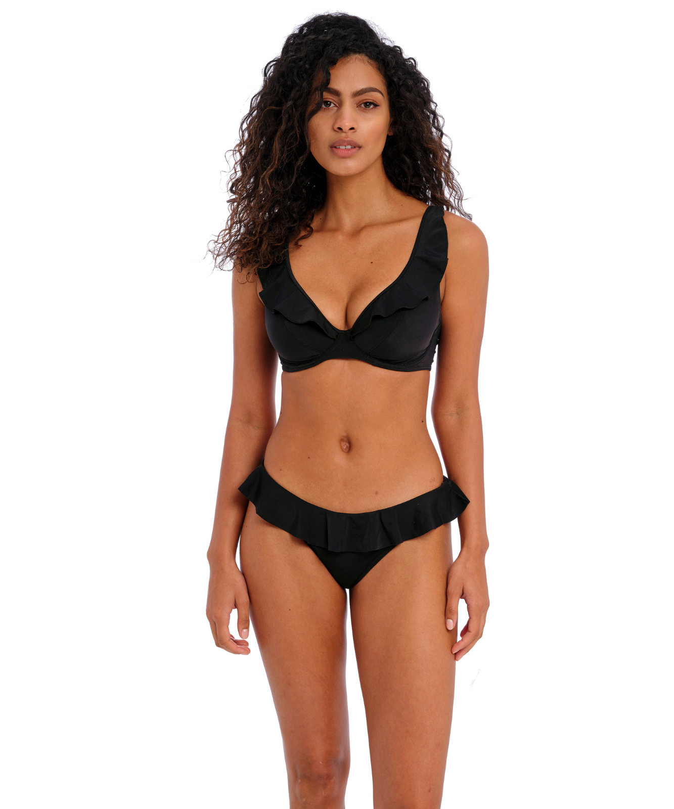 Jewel Cove Apex Bikini Top (Black) by Freya - Bikinis