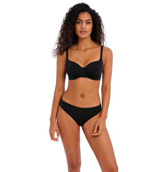 Jewel Cove Sweetheart Bikini Top (Black) by Freya