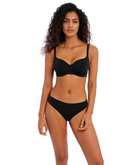 Jewel Cove Sweetheart Bikini Top (Black) by Freya