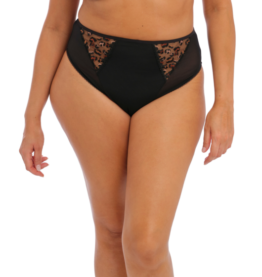 Namrah High Leg Brief (Black) by Elomi