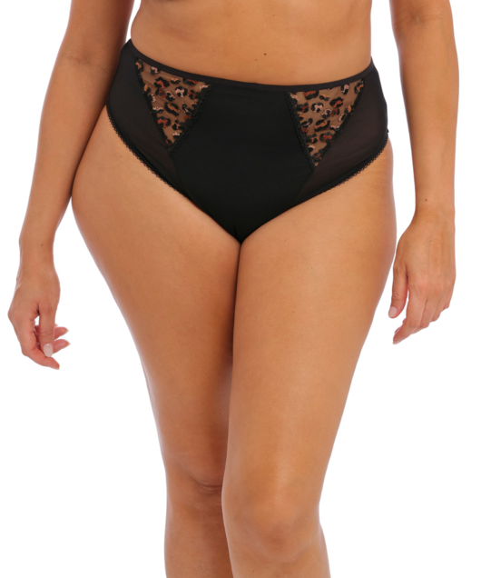 Namrah High Leg Brief (Black) by Elomi