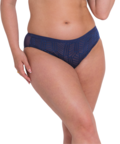 Wonderfull Vibe High Leg Brief (Navy) by Curvy Kate