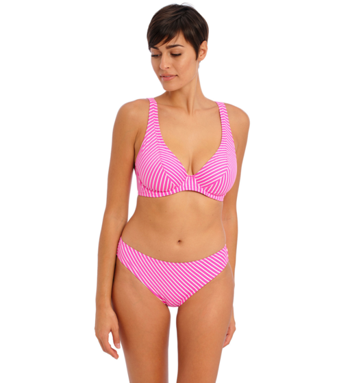 Jewel Cove Apex Bikini Top (Raspbery Stripe) by Freya