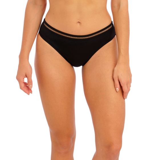 East Hampton Mid Rise Bikini Brief (Black) by Fantasie