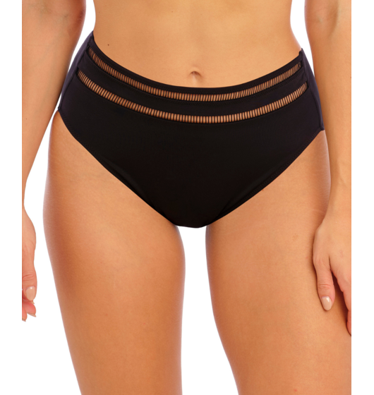 East Hampton High Waist Bikini Brief (Black) by Fantasie