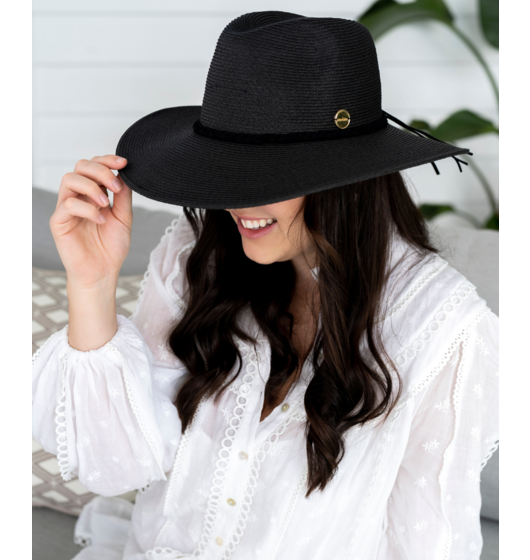 Sundaise Robynne Panama Black Hat