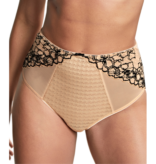 Envy Deep Brief (Sand & Black) by Panache