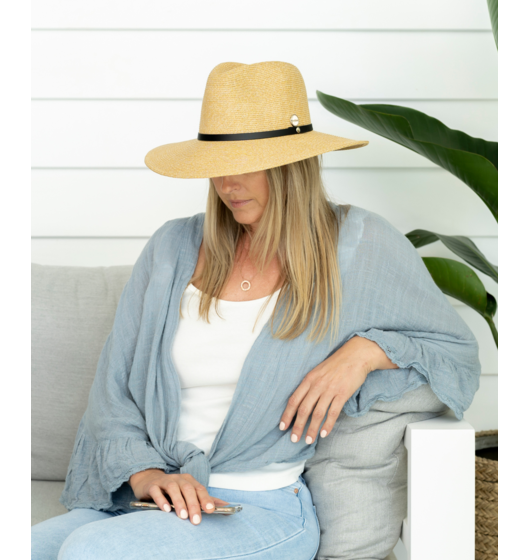 Adele Panama Hat (Natural) by Sundaise