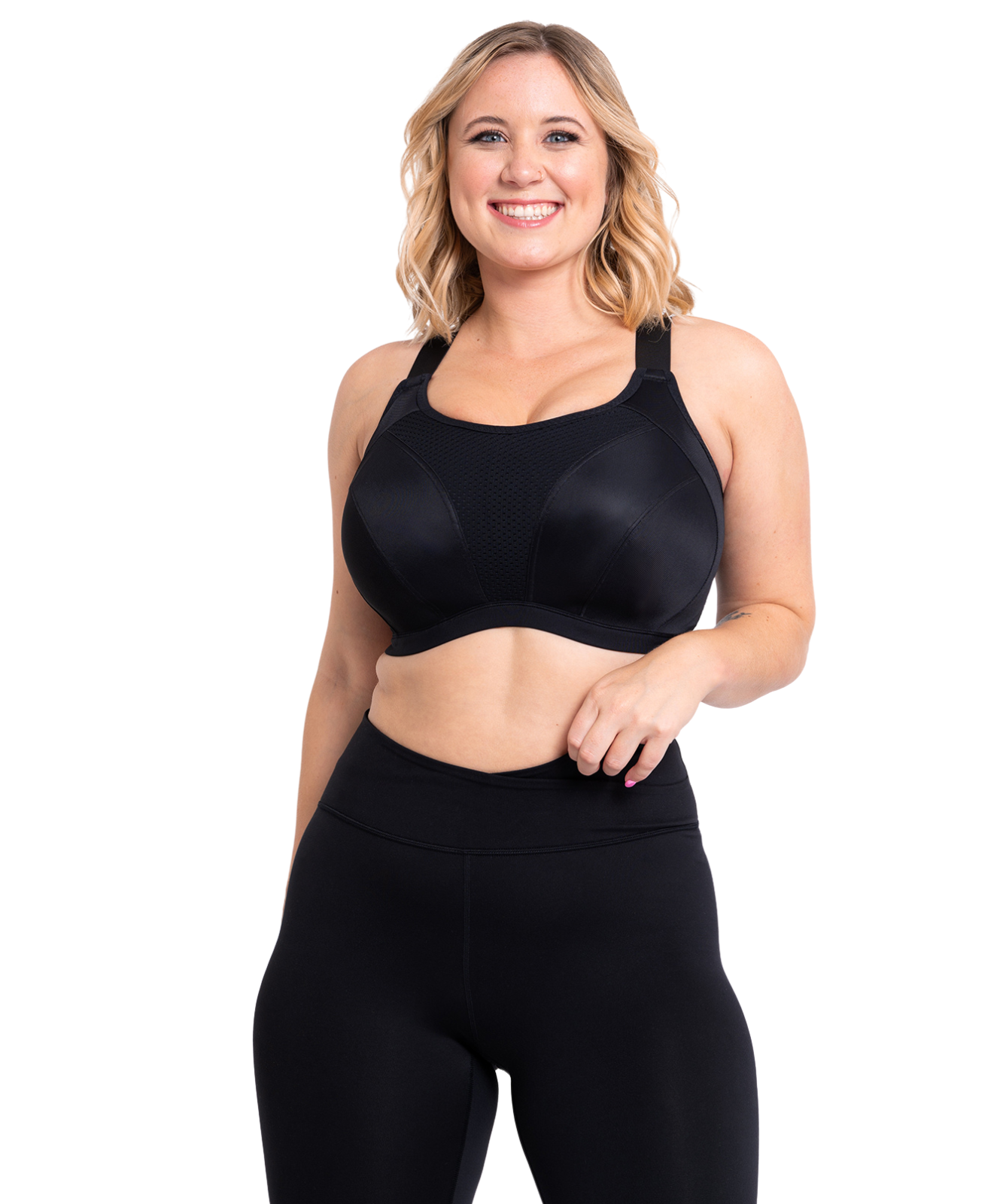 Everymove Wired Sports Bra Black by Curvy Kate - Main Image