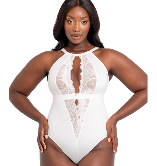 Indulgence Stretch Lace Body (Ivory) by Curvy Kate