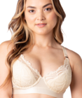 Warrior Plunge Nursing Bra (Ivory) by Hotmilk