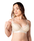 Warrior Plunge Nursing Bra (Ivory) by Hotmilk