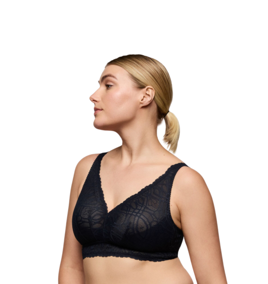 Salerno Non-Wired Bralette (Midnight) by Primadonna