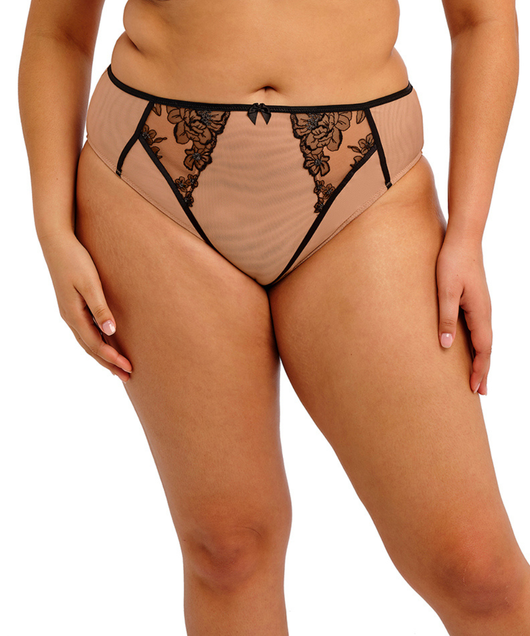 Teagan High Leg Brief (Cafe au Lait) by Elomi
