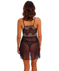 Lace Perfection Chemise (Black & Ivory) by Wacoal