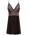 Lace Perfection Chemise (Black & Ivory) by Wacoal