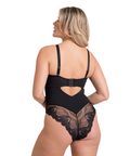 Indulgence Stretch Lace Body Suit Black