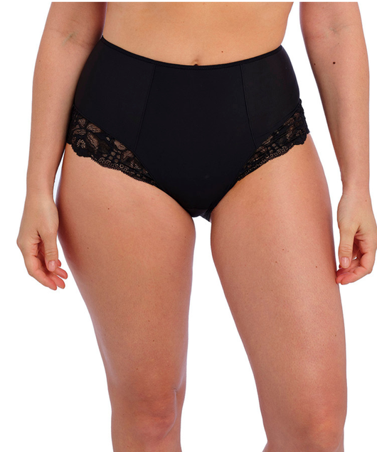 Reflect Hi Waist Brief (Black) by Fantasie 