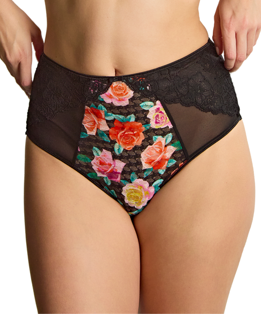 Envy Deep Brief (Black Rose) by Panache
