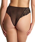 Envy High Waist Brazilian (Black Rose) by Panache