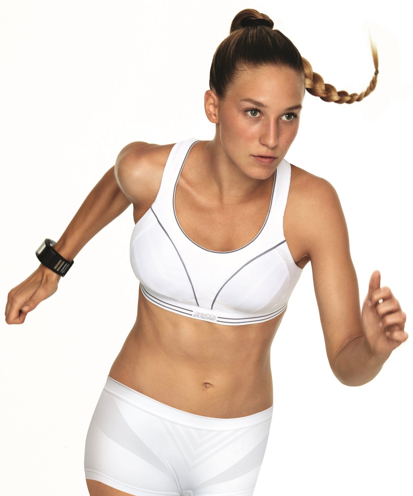 Ultimate Run Bra (White) by Shock Absorber - Non-Underwired bras